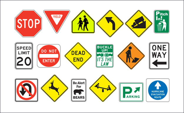 road traffic signs